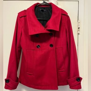 Red Pea Coat
